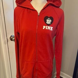Red PINK Georgia  bull dog Hoodie